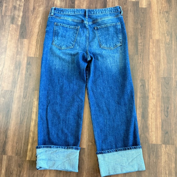 KUT FROM THE KLOTH Sienna Wide Leg Jean Size 12 Cuffed High Rise - Picture 5 of 8